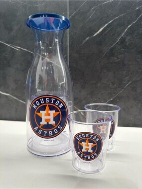 MLB Houston Astros Carafe and Cups Set